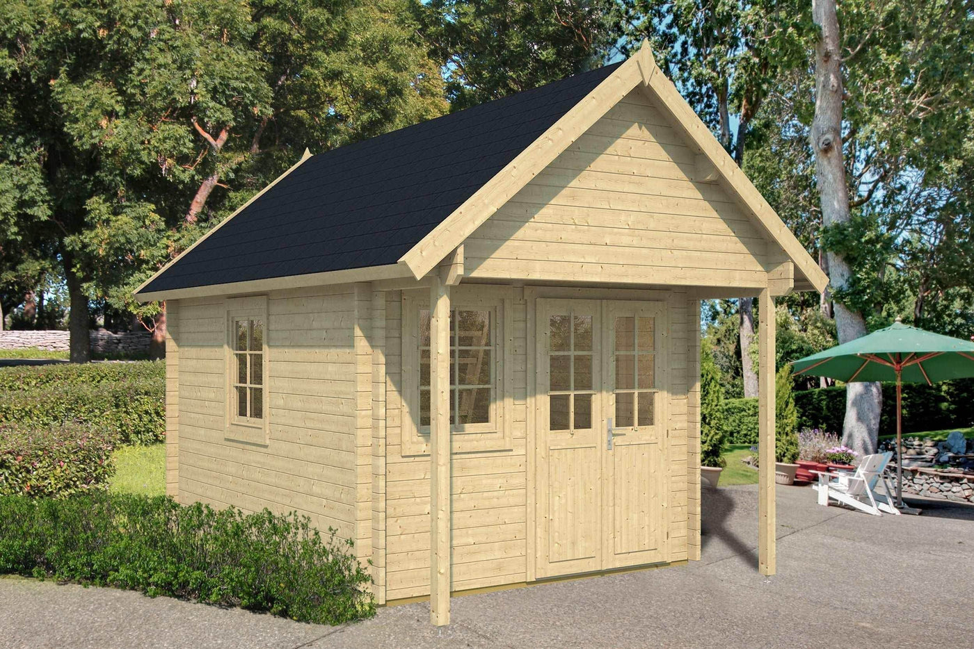 PIHA-TUURI 19 Sauna Log Cabin | 5.7x2.6m