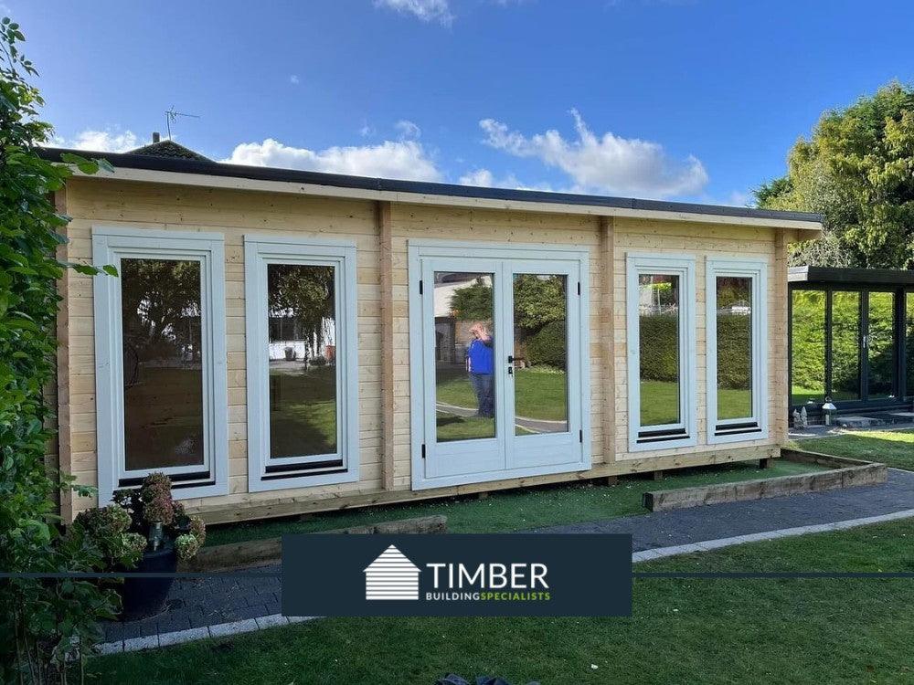 Case Study: Transforming a Space into a Bespoke Log Cabin Games Room in Rugby - Timber Building Specialists
