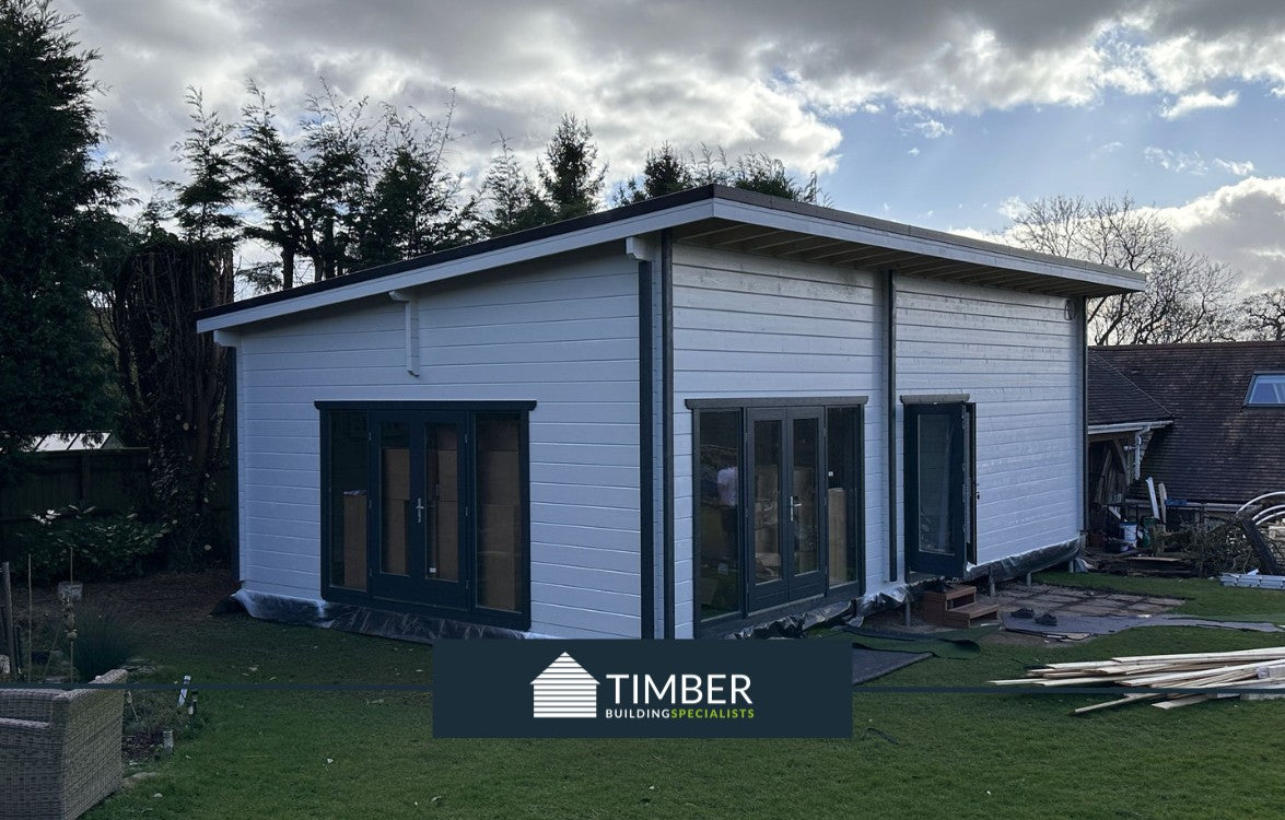 Ultimate Hybrid Golf Sim and Gym Space - Timber Building Specialists - Log Cabins