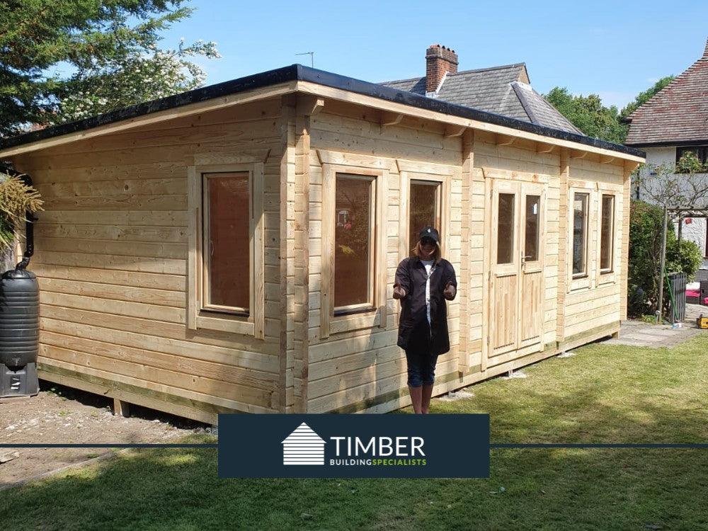 Crafting a Serene Oasis: A Log Cabin Masterpiece in London - Timber Building Specialists