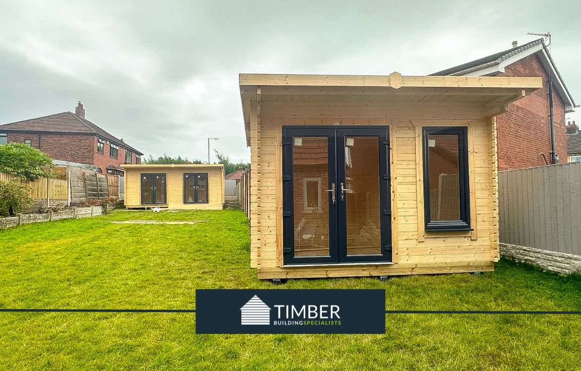 Dual Log Cabins: Crafting Community Spaces for Charity in St Helens - Timber Building Specialists