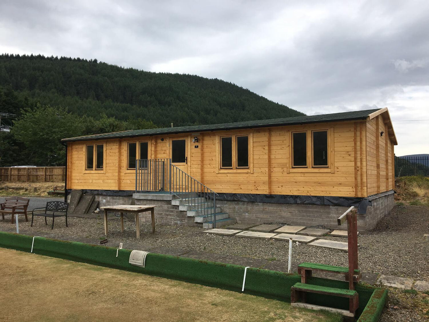 Walkerburn Bowling Club Log Cabin - Timber Building Specialists
