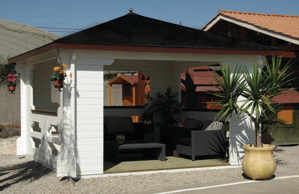 IBIZA Log Cabin Gazebo | 4.0x4.0m