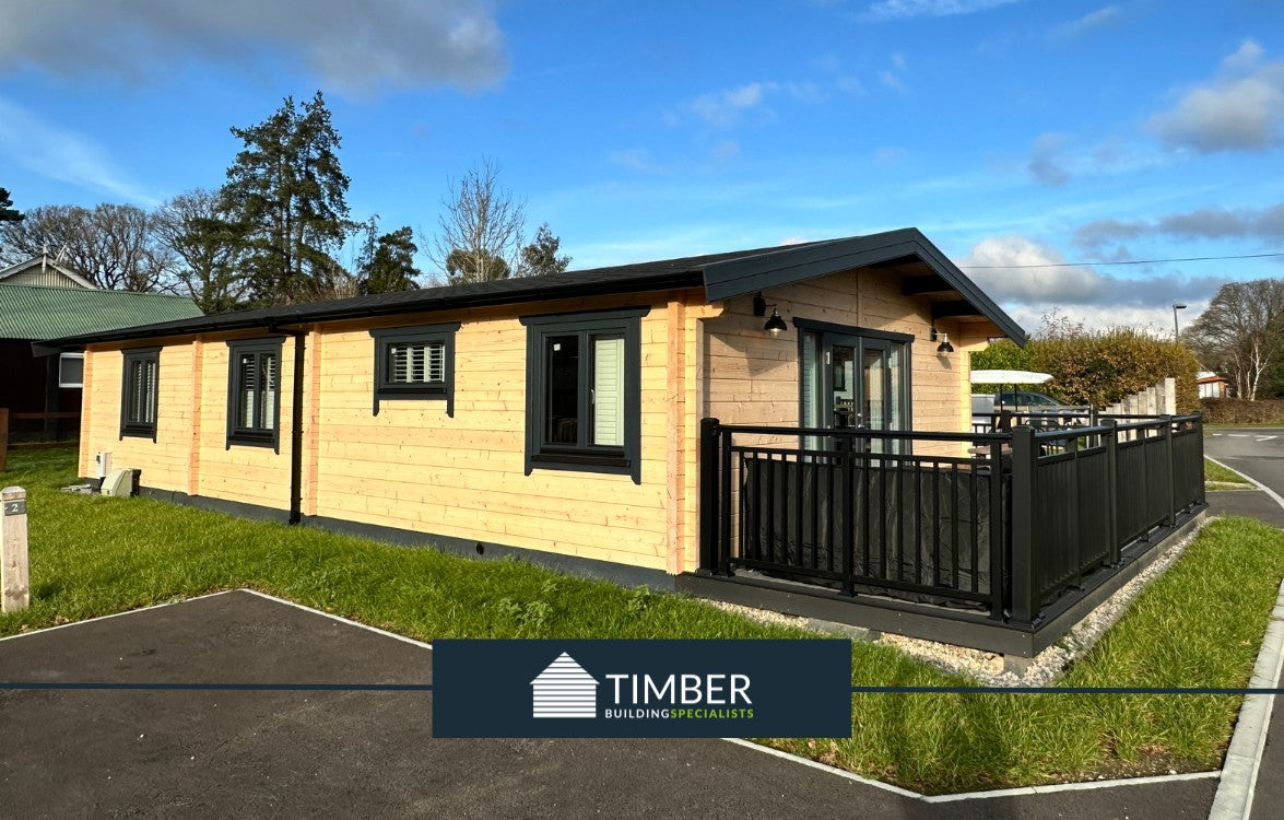 A 2-Bed Lodge at Bisley Shooting Range - Timber Building Specialists - Log Cabins