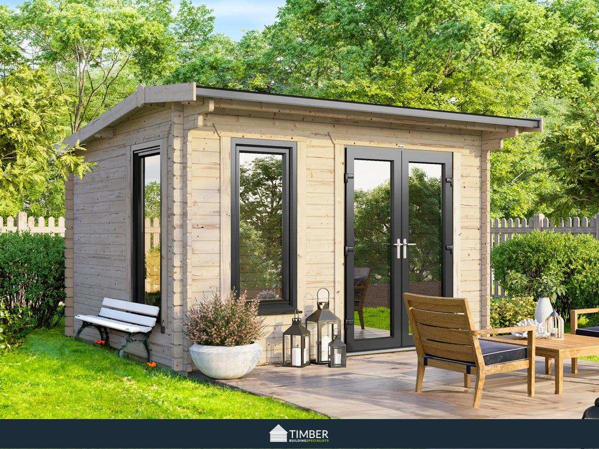 TBS UK Log Cabin | 4.2 x 3.6m - Log Cabin - Timber Building Specialists