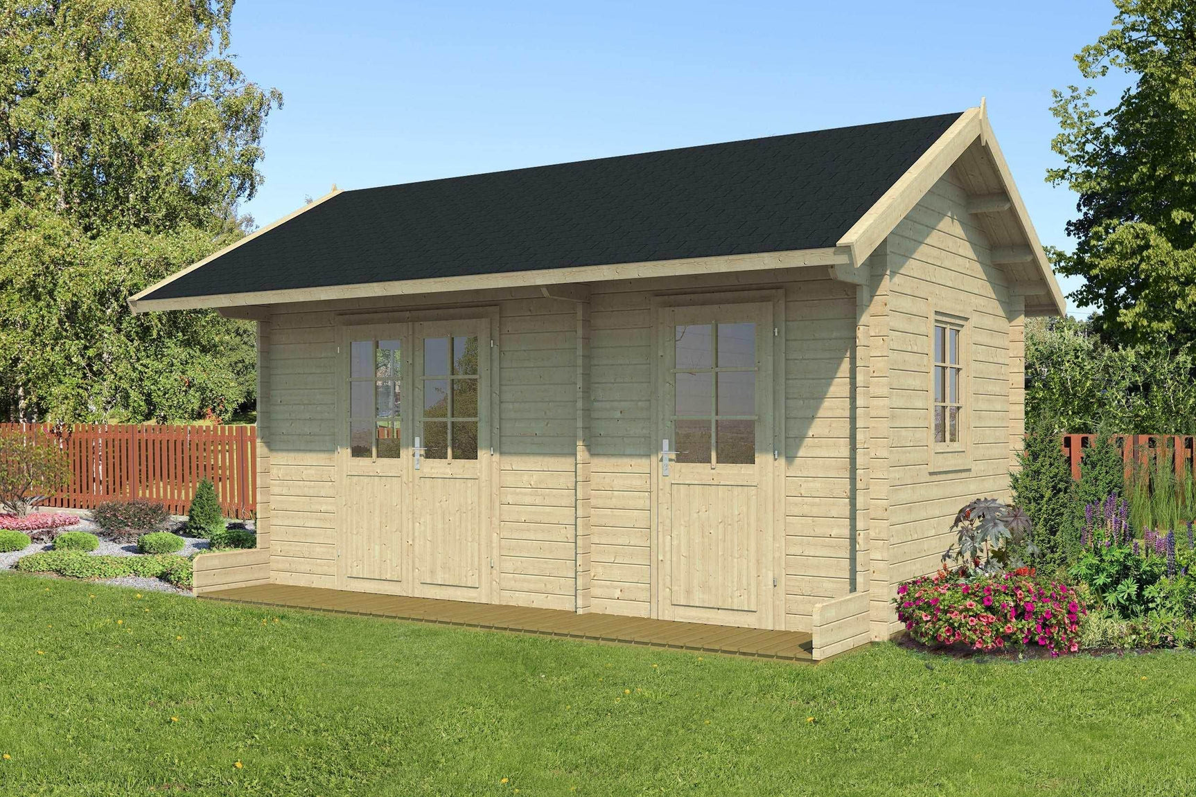 ANNIKA Log Cabin | 5.0x3.0m - Timber Building Specialists