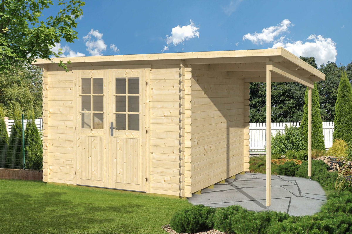 GLORIA-D+ 2.9x2.9m Log Cabin
