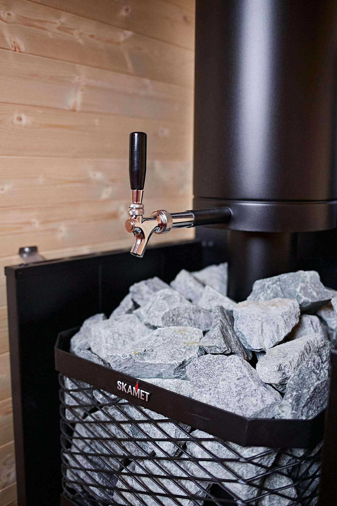 LOHJA Oval Sauna | 5.0x2.4m - Sauna Log Cabin - Timber Building Specialists