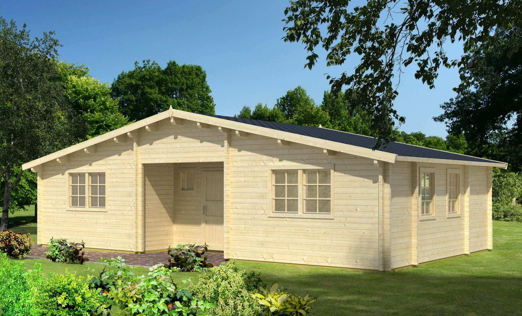 KRISTI Log Cabin | 10.5x6.0m - Lodge Log Cabin - Timber Building Specialists