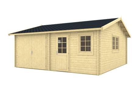 MIKKELI Log Cabin Garage | 6.0x6.0m