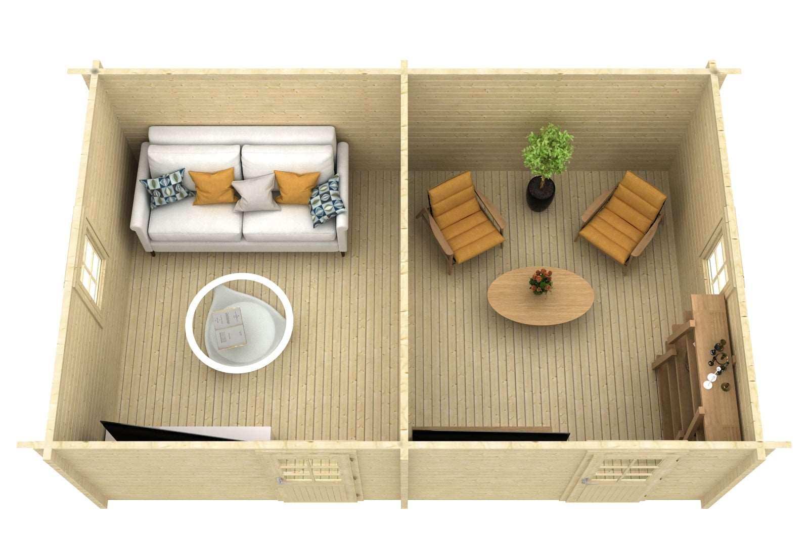 MIKKO Log Cabin | 6.2x4.2m - Log Cabin - Timber Building Specialists