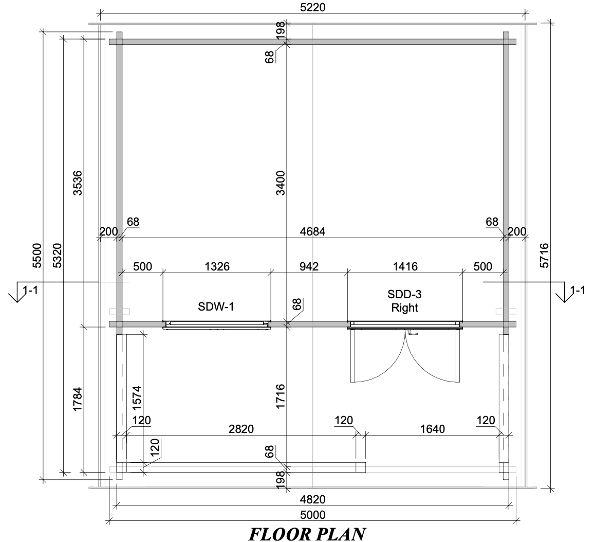 TBS168 Log Cabin | 3.5x5m - Timber Building Specialists