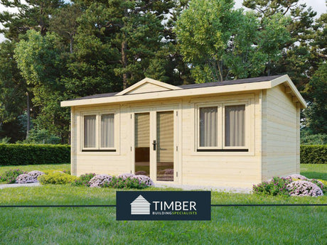 TBS101 Log Cabin | 3.8x5.3m - Timber Building Specialists