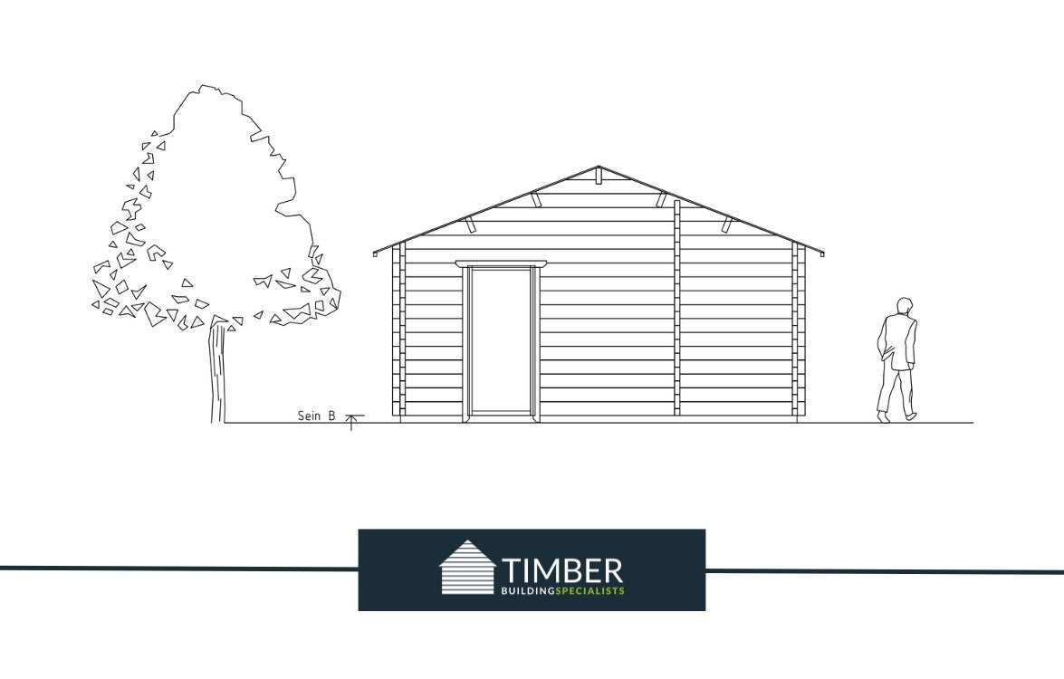 Oak Hill Golf Simulator Log Cabin | 15.0x5.5m - Golf Sim Room - Timber Building Specialists