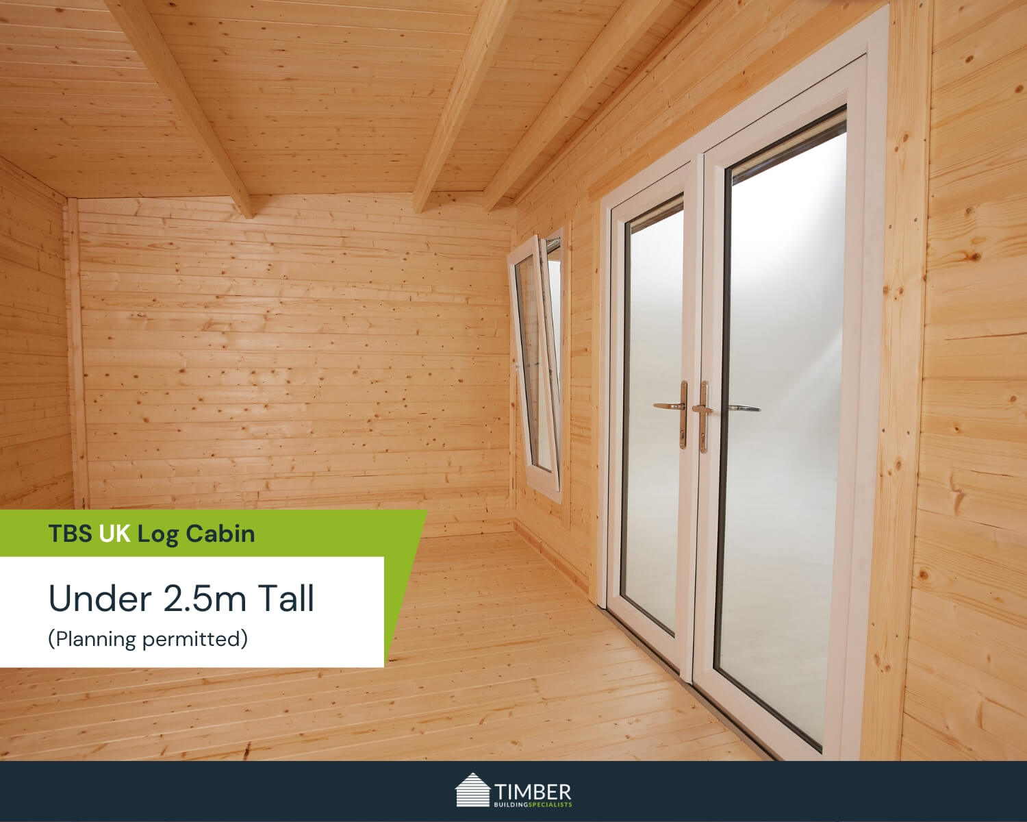 TBS UK Log Cabin | 5.5 x 2.4m