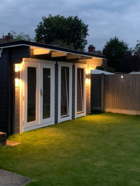 TBS148 Log Cabin | 4.5x3.0m Exterior Lights