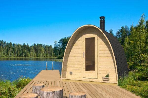 BIANCA Sauna Pod | 2.4x2.5m - Sauna Log Cabin - Timber Building Specialists