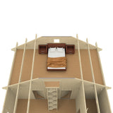 EUROPA Log Cabin + Sleeping Loft | 8.0x9.0m - Timber Building Specialists