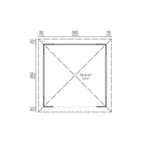 IBIZA Log Cabin Gazebo | 4.0x4.0m - Timber Building Specialists