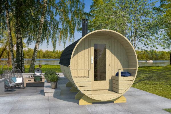 KEMI Barrel Sauna | 2.1x4.0m - Timber Building Specialists