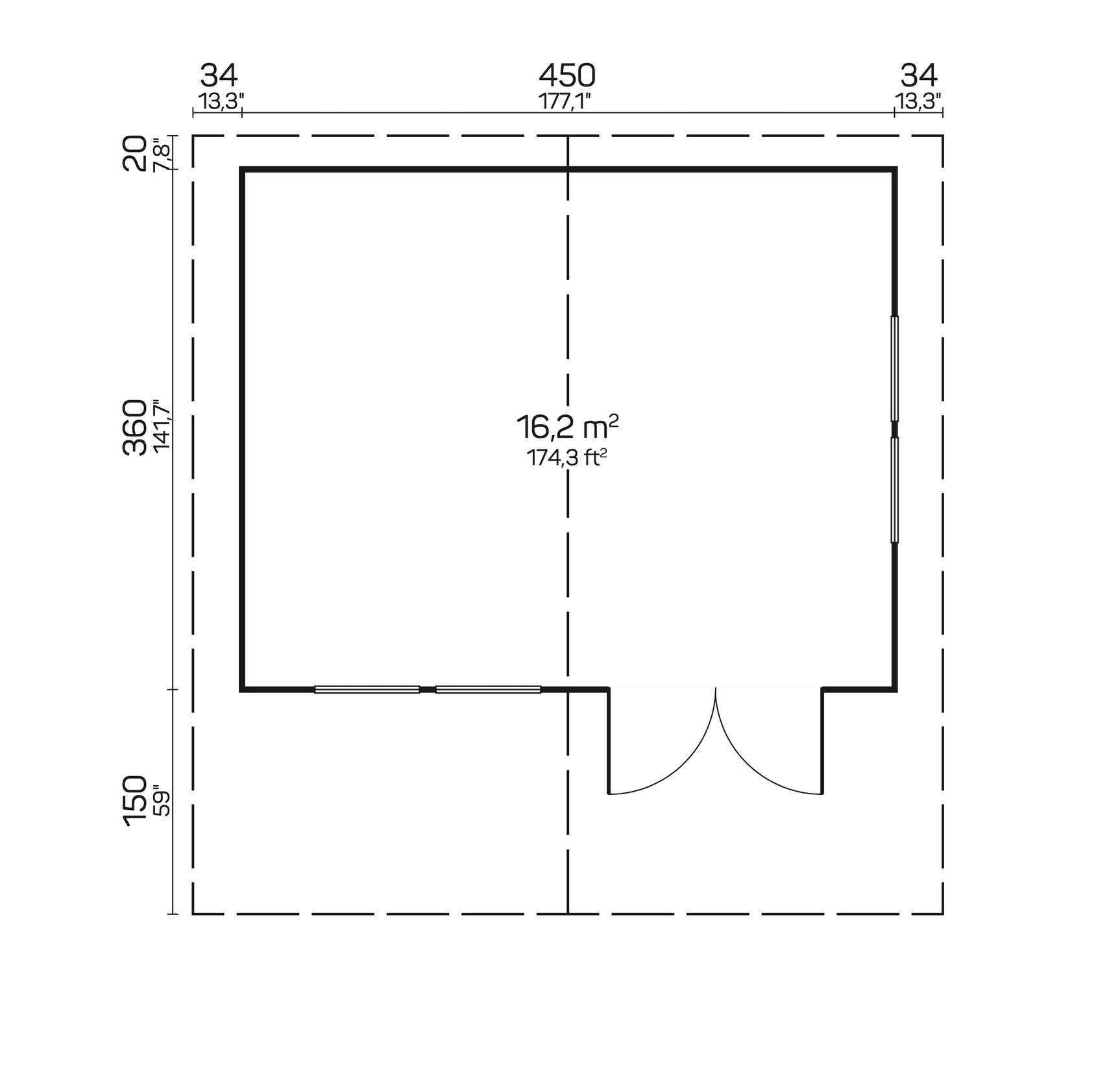 OSLO Log Cabin | 4.7x3.8m - Log Cabin - Timber Building Specialists