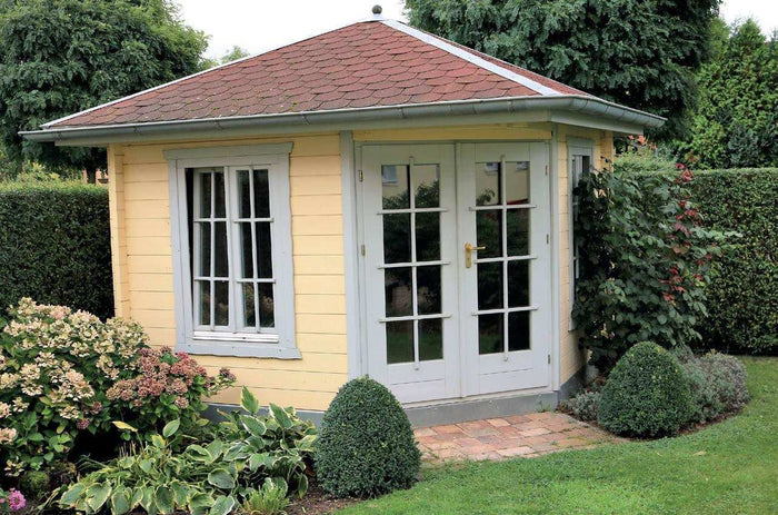 Panta 8 Corner Log Cabin | 3.4x3.4m - Corner Cabin - Timber Building Specialists