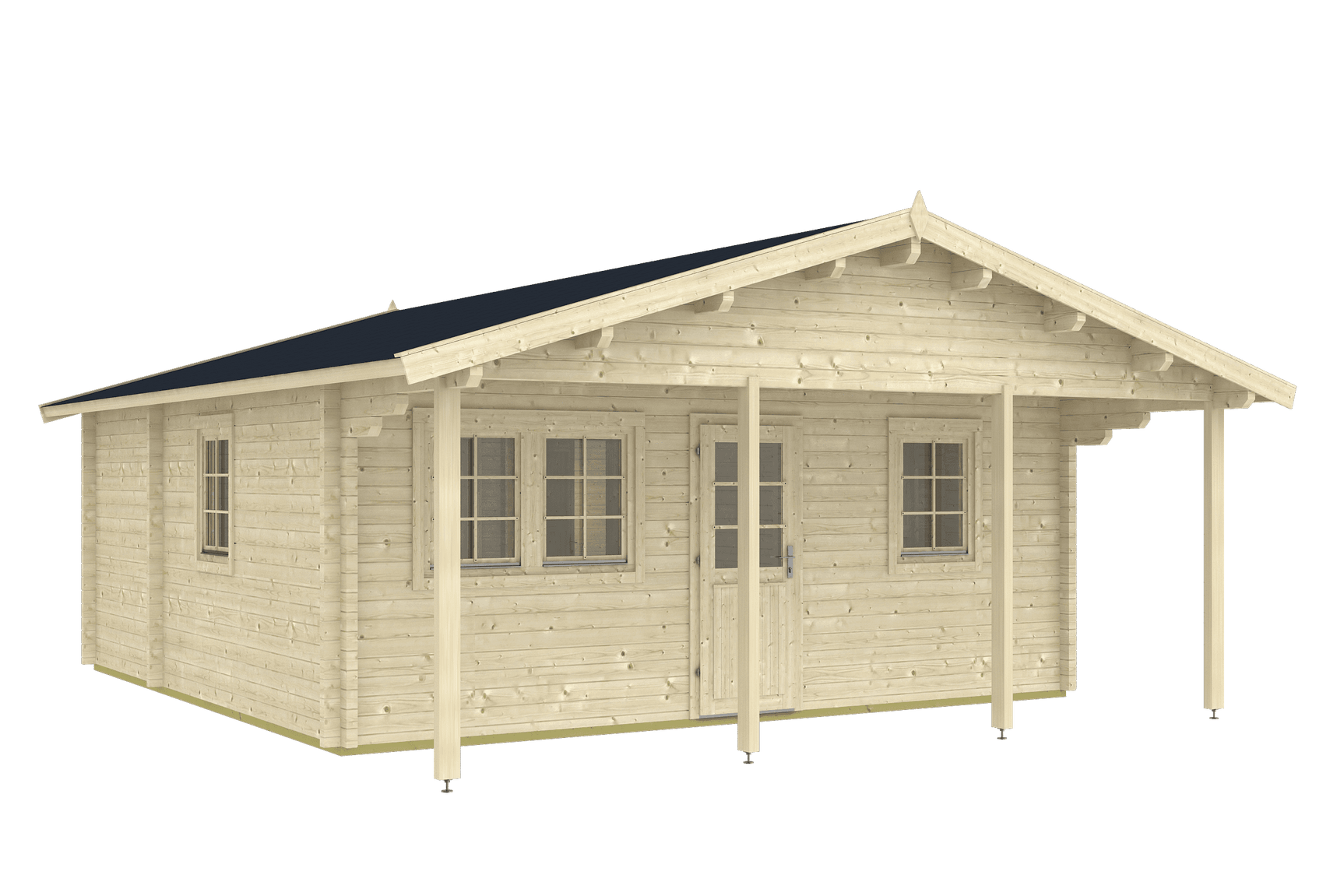PADOVA Log Cabin | 6.0x6.0m - Lodge Log Cabin - Timber Building Specialists