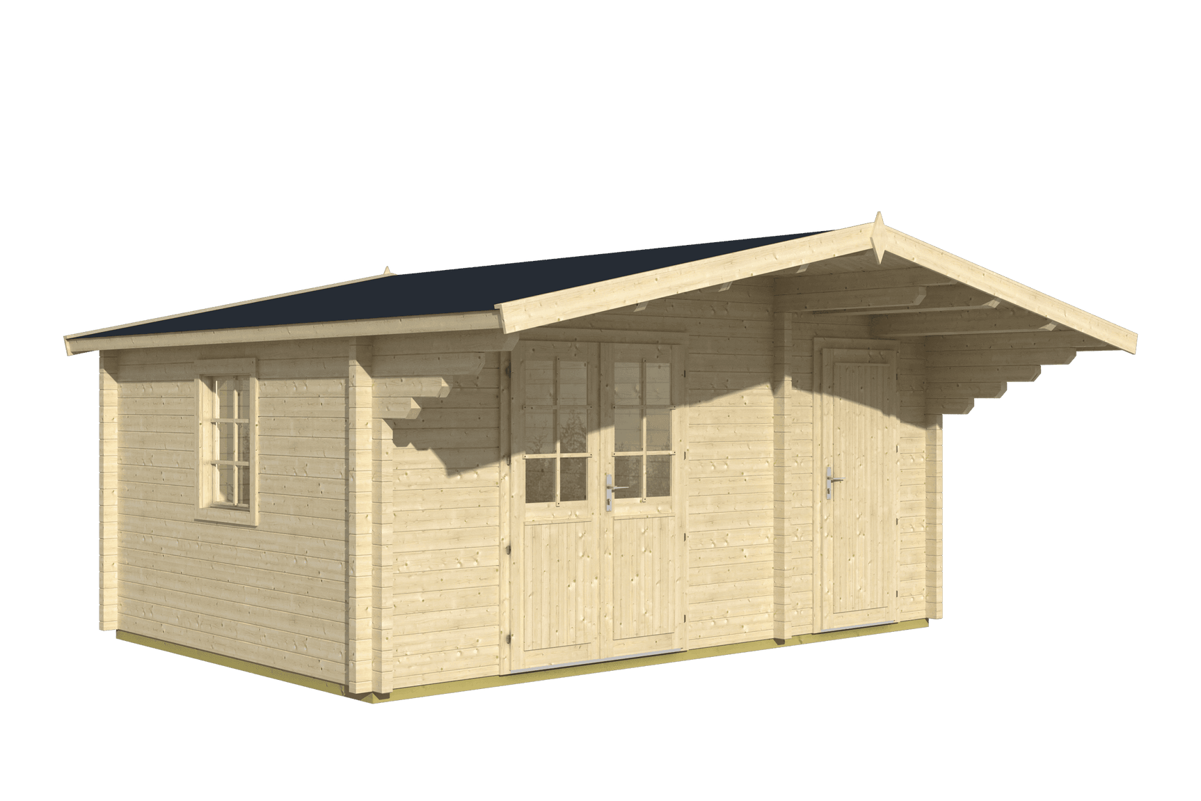 PEDRO D Log Cabin | 5.0x3.5m - Log Cabin - Timber Building Specialists