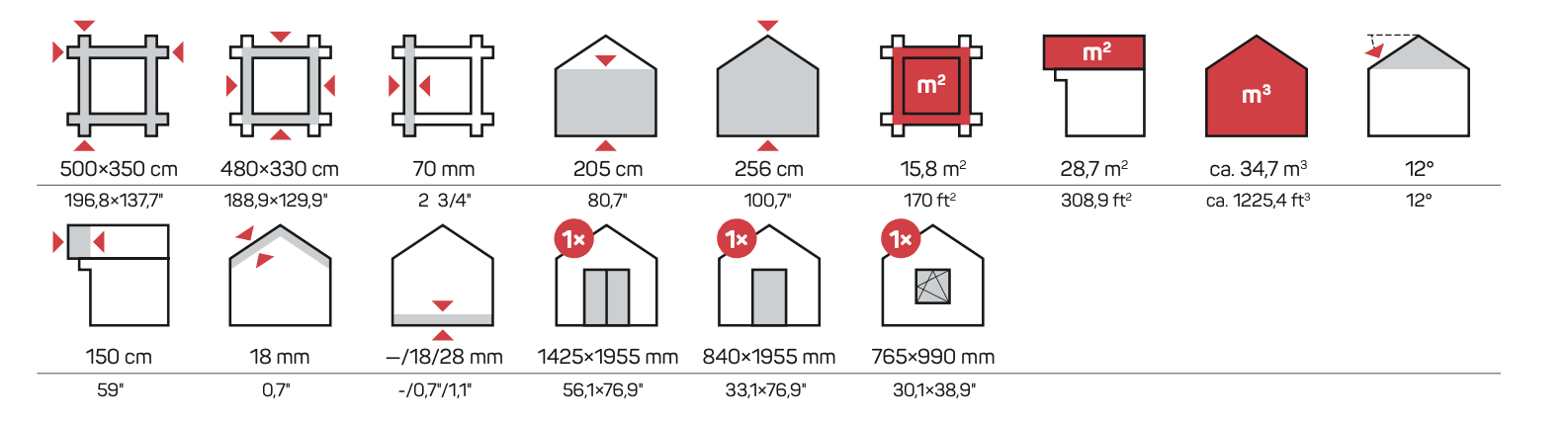 PEDRO D Log Cabin | 5.0x3.5m - Log Cabin - Timber Building Specialists