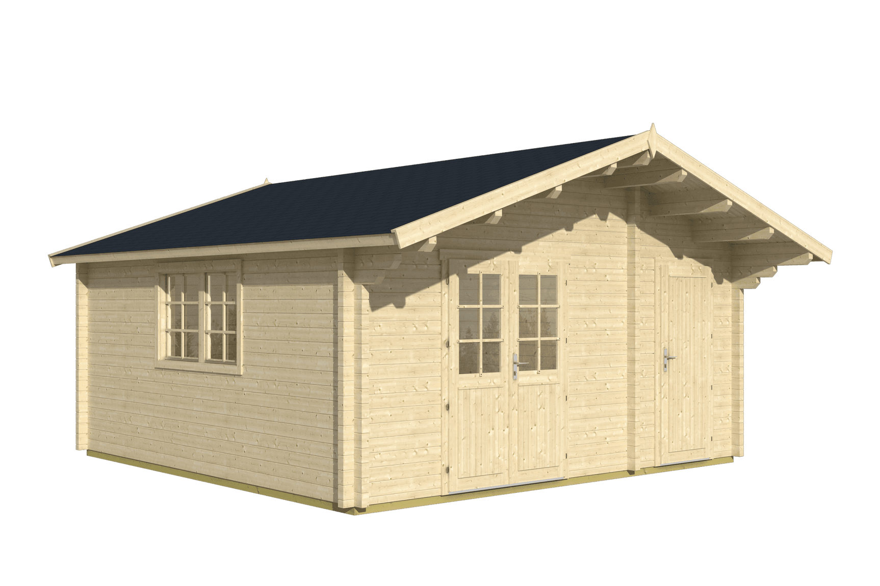 PEDRO F Log Cabin | 5.0x5.0m - Log Cabin - Timber Building Specialists