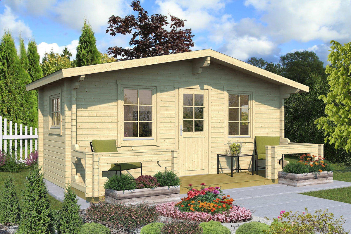 PIHA-TUURI 19 Sauna Log Cabin | 5.7x2.6m - Sauna Log Cabin - Timber Building Specialists