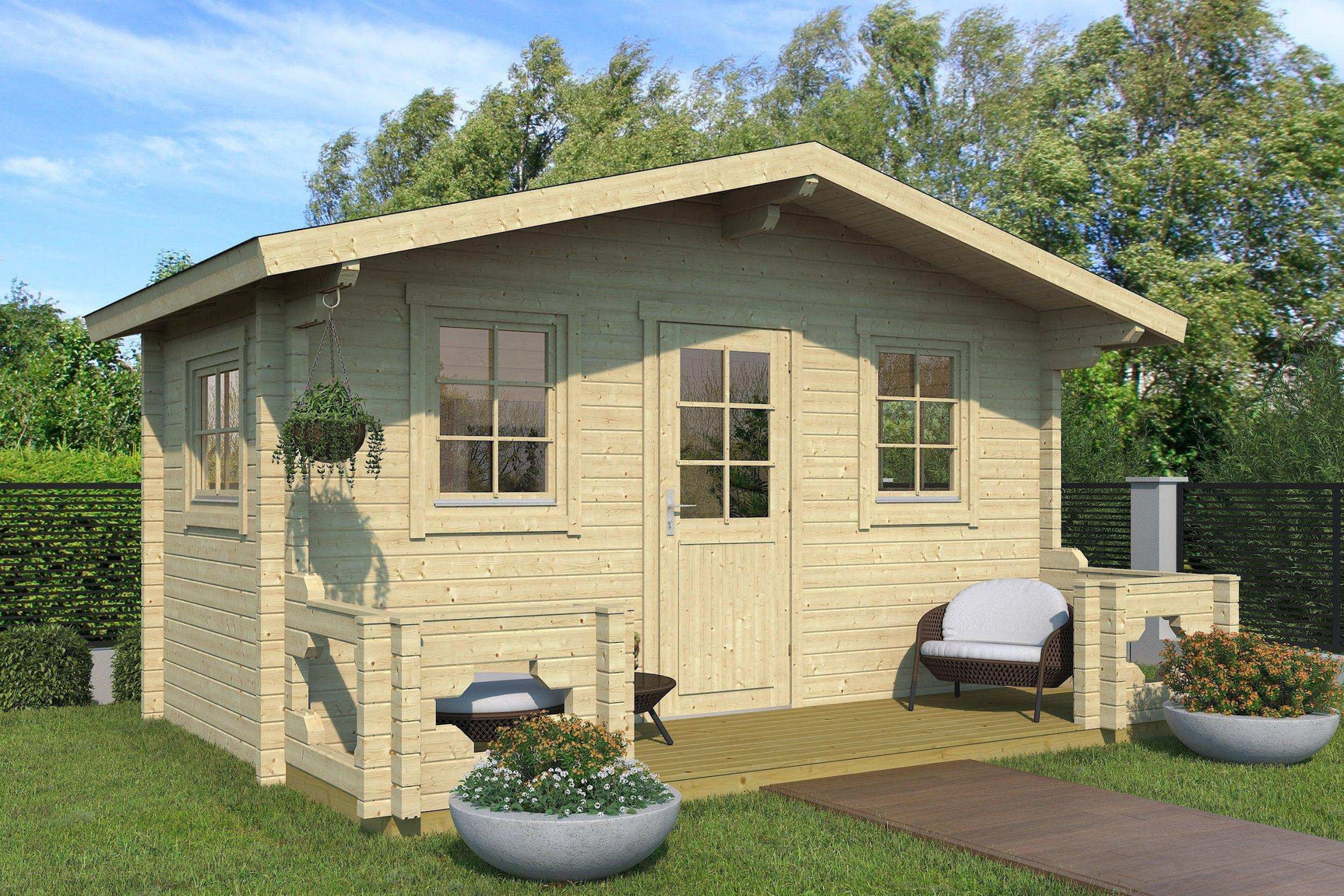 PIHA-AITTA 15 Log Cabin | 4.7x2.4m - Log Cabin - Timber Building Specialists