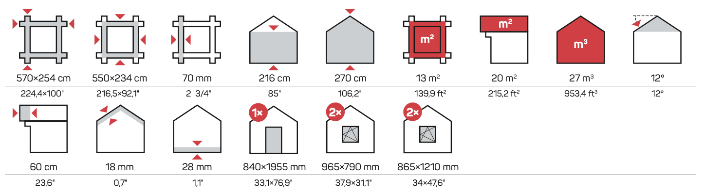 PIHA-AITTA 19 Log Cabin | 5.7x2.6m - Log Cabin - Timber Building Specialists