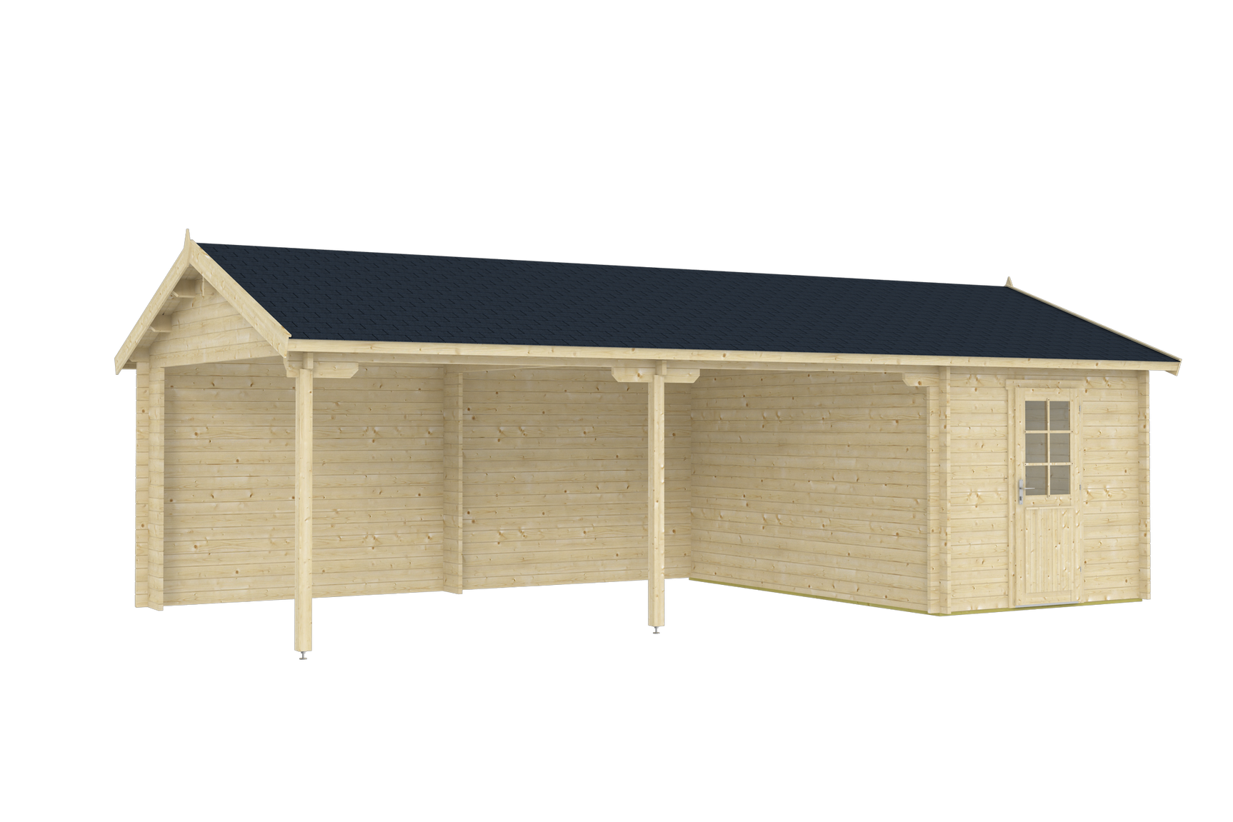 GARAGE RAUMA 6.0x5.3m Log Cabin