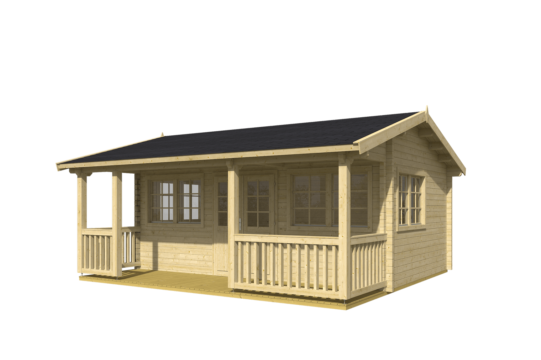 RICHARD Log Cabin | 5.8x5.4m - Log Cabin - Timber Building Specialists