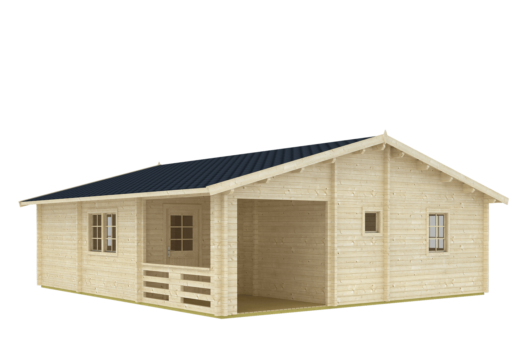 RIGA Log Cabin | 8.0x9.0m - Lodge Log Cabin - Timber Building Specialists