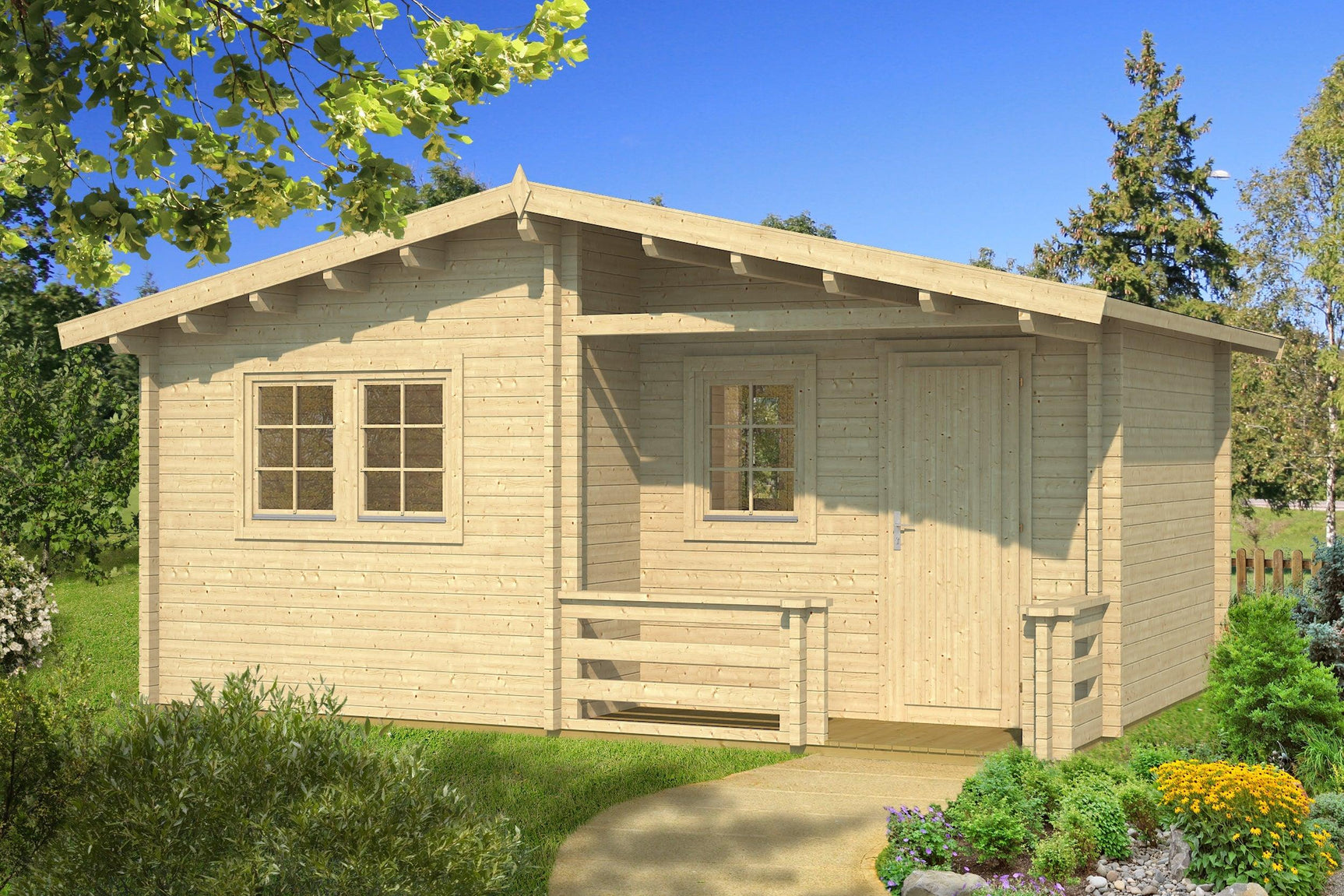 SALAMANCA Log Cabin | 6.0x4.2m - Log Cabin - Timber Building Specialists