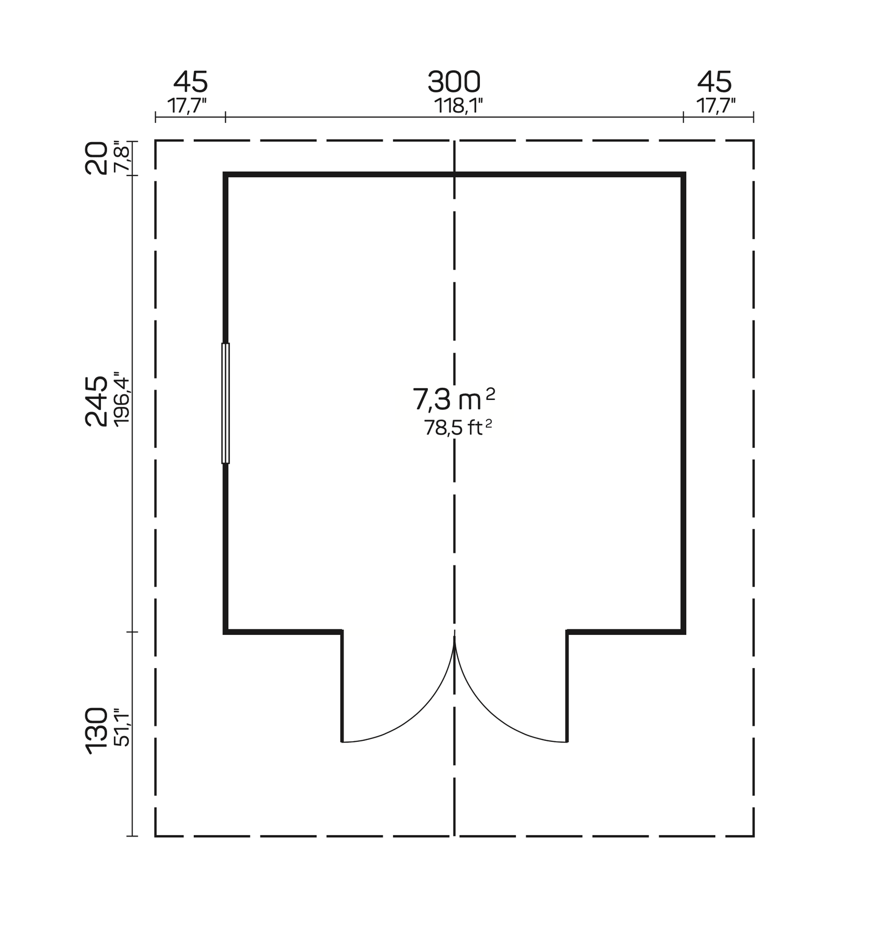 SANDRA A Log Cabin | 3.2x2.7m - Log Cabin - Timber Building Specialists