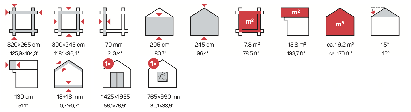 SANDRA A Log Cabin | 3.2x2.7m - Log Cabin - Timber Building Specialists