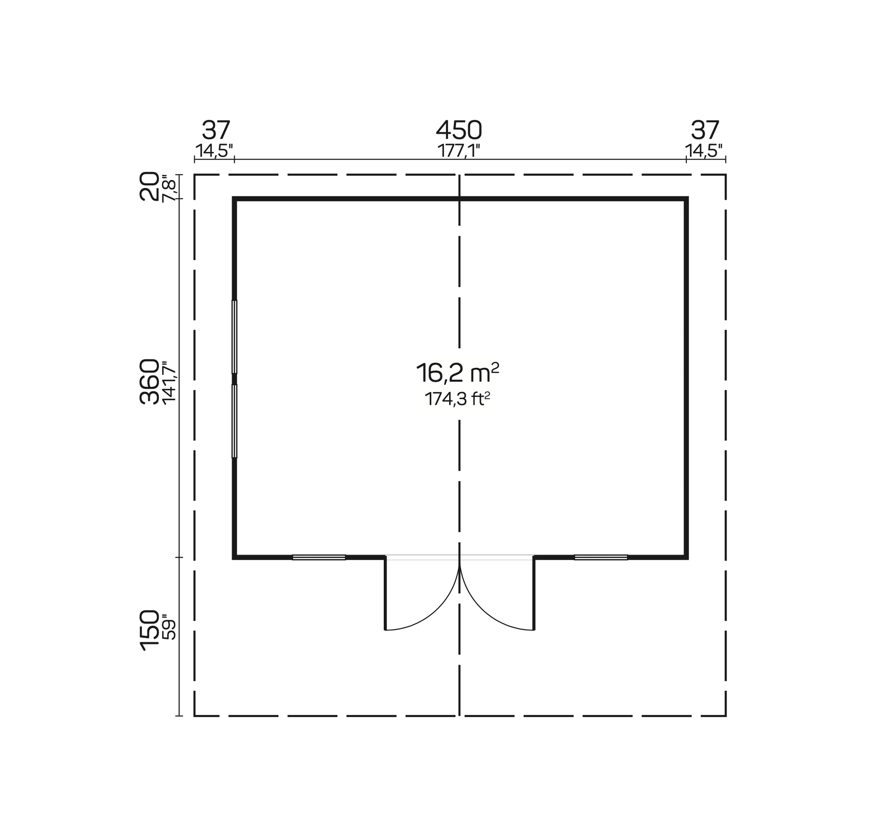 SAUERLAND A Log Cabin | 4.7x3.8m - Log Cabin - Timber Building Specialists