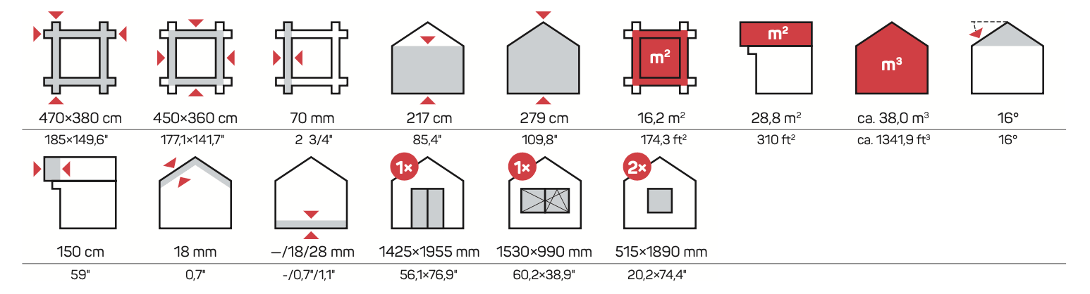 SAUERLAND A Log Cabin | 4.7x3.8m - Log Cabin - Timber Building Specialists