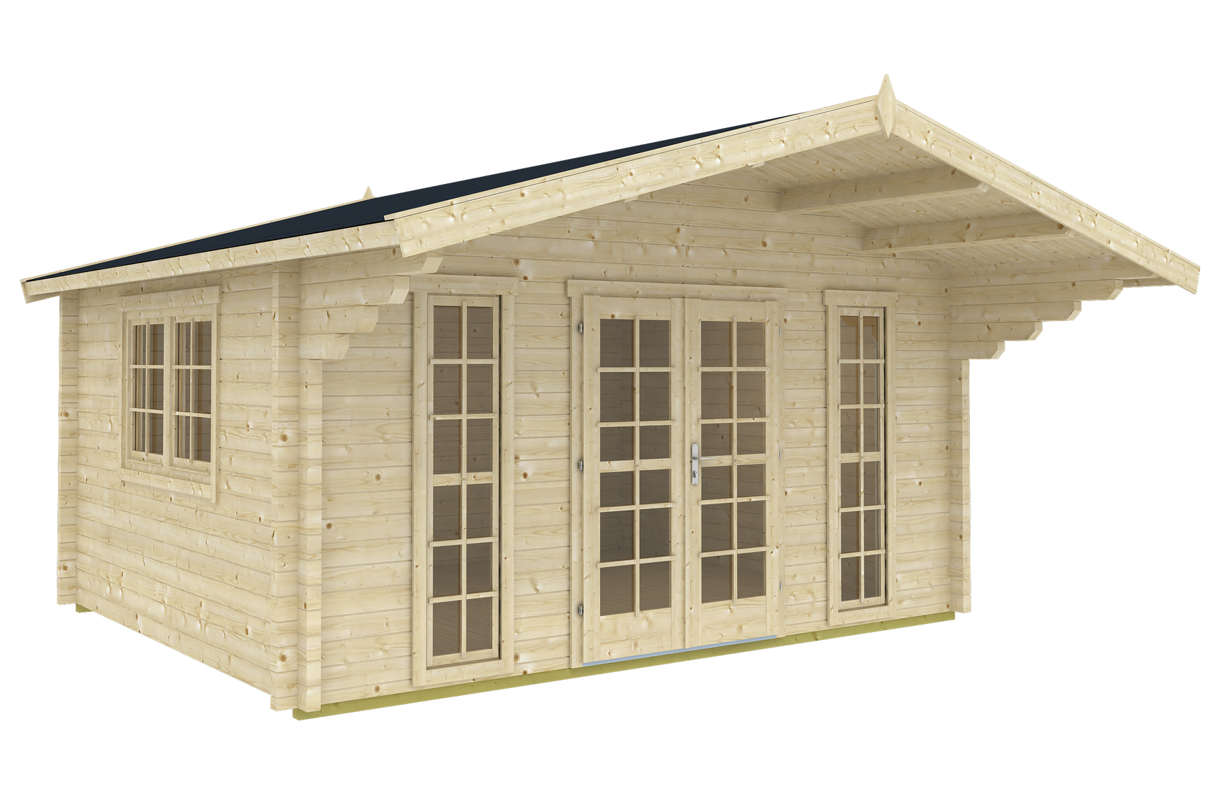 SAUERLAND B Log Cabin | 4.7x4.7m - Timber Building Specialists