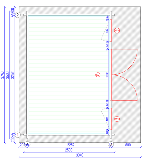 TBS106 Log Cabin | 3.5x2.5m - Timber Building Specialists