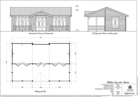 Bonaire Log Cabin | 8.5x5.5m - Timber Building Specialists
