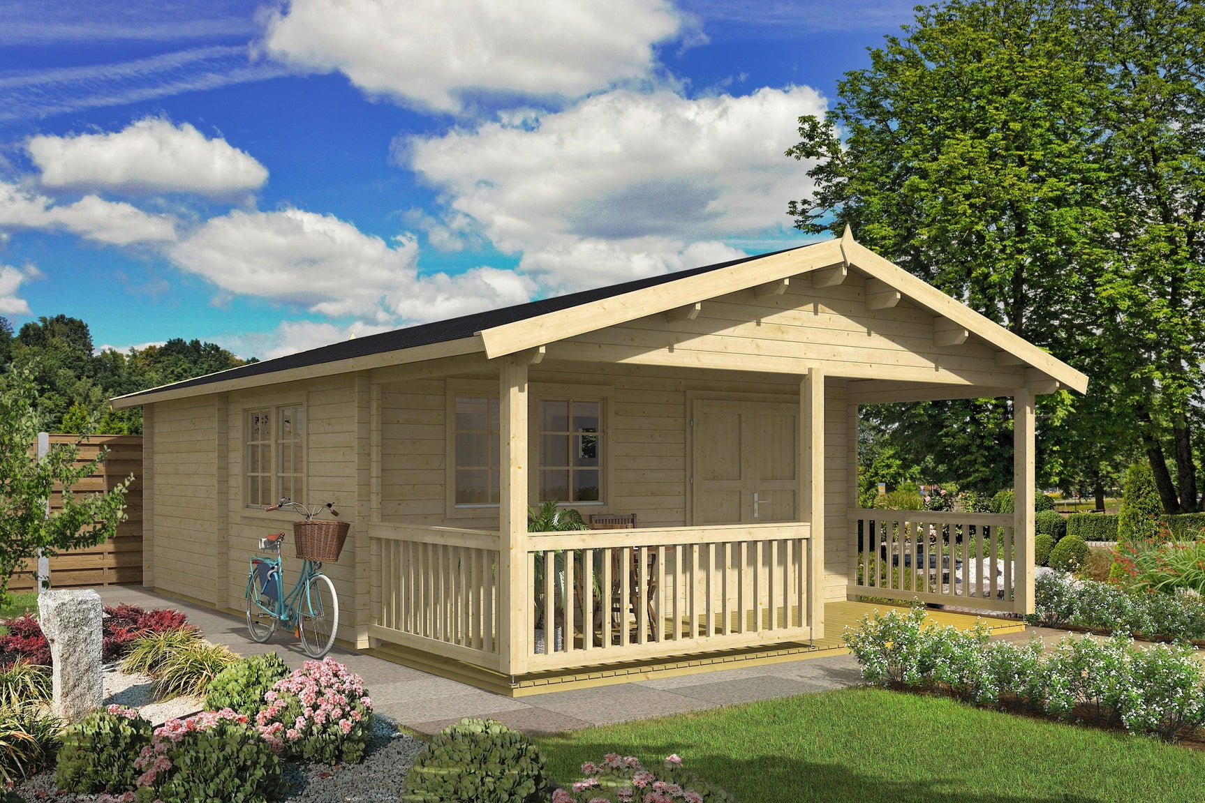 TORMES Log Cabin | 5.3x7.9m - Timber Building Specialists
