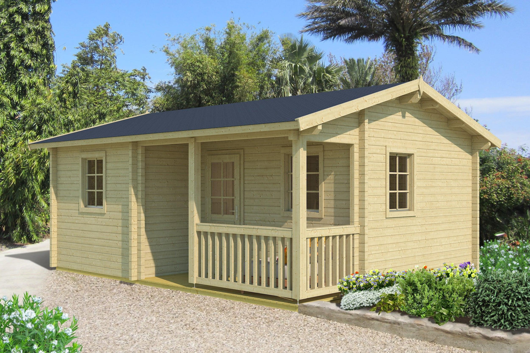 VERONA Log Cabin | 6.0x4.7m - Timber Building Specialists