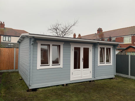 5x3m Apex Log Cabin 34mm - Managers Special