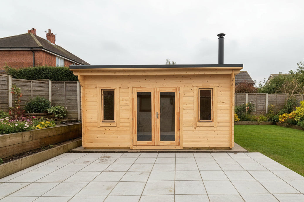 TBS128 Double Garage Office | 10x6m