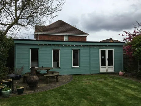 Garden Office Log Cabin with New Roofing! - Timber Building Specialists