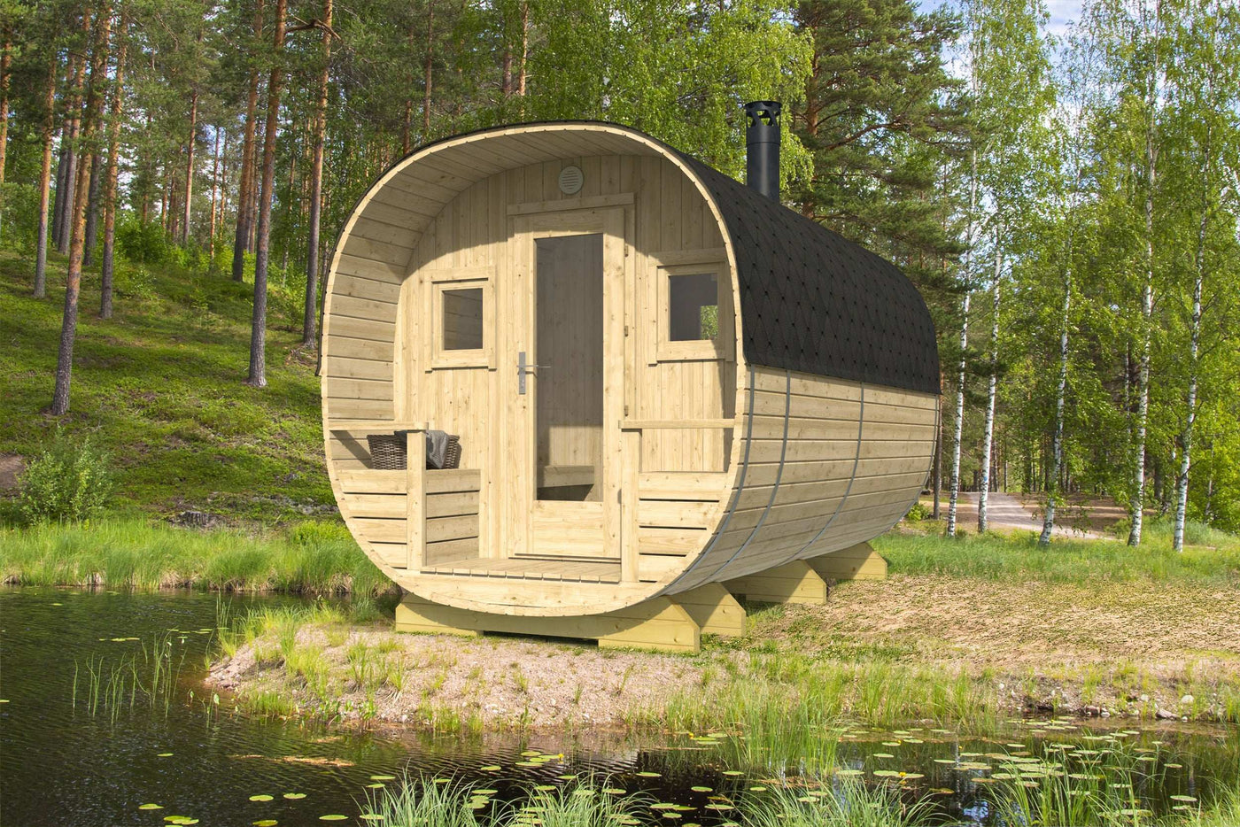 PORI Barrel Sauna | 2.4x4.0m